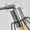 Yaak Stehleuchte Nickel-Matt, Schwarz, Weiß, 3-flammig