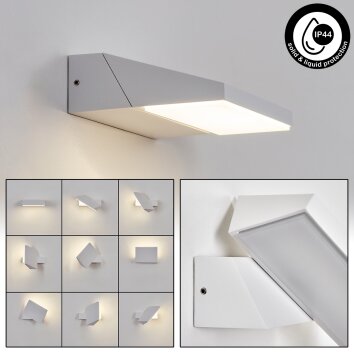 Xaden Außenwandleuchte LED Weiß, 1-flammig