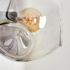 Ripoll Wandleuchte Glas 15 cm Bernsteinfarben, Klar, Rauchfarben, 3-flammig