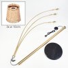 Lindberg Stehleuchte Messing, Schwarz, 3-flammig
