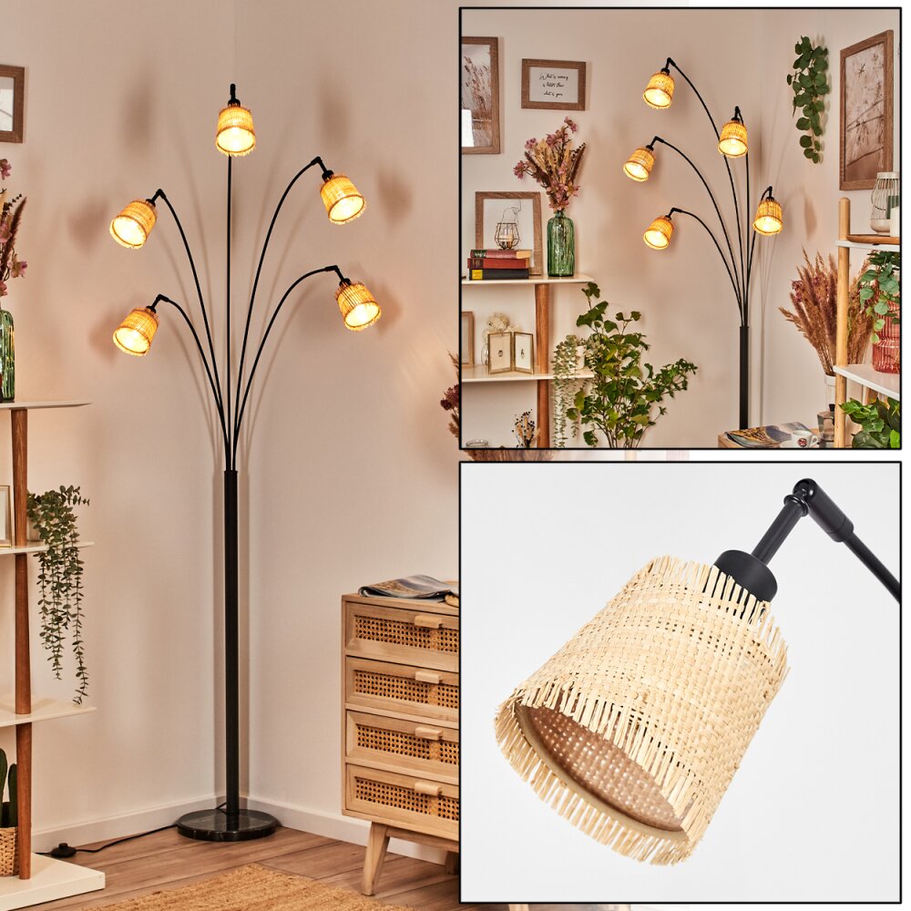 Lindberg Stehleuchte Schwarz, 5-flammig main product photo