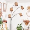 Soungou Stehleuchte 15 cm Chrom, Schwarz, 5-flammig