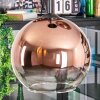 Koyoto Hängeleuchte Glas 25 cm Klar, Kupferfarben, 3-flammig