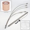 Soungou Stehleuchte 15 cm Nickel-Matt, Schwarz, Weiß, 5-flammig