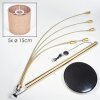 Soungou Stehleuchte 15 cm Messing, Schwarz, 5-flammig