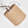 Soungou Stehleuchte 15 cm Nickel-Matt, Schwarz, Weiß, 3-flammig