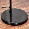 Ripoll Bogenstehlampe Glas 25 cm Schwarz, 1-flammig