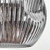 Ripoll Bogenstehlampe Glas 25 cm Schwarz, 1-flammig