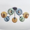 Koyoto Deckenleuchte Glas 15 cm Blau, Gold, Grün, 7-flammig