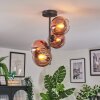Koyoto Deckenleuchte Glas 15 cm Klar, Kupferfarben, 4-flammig