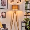 Soungou Stehleuchte 38 cm Naturfarben, Schwarz, 1-flammig