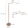 Steinhauer Turound Stehleuchte LED Bronze, 1-flammig