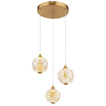 Globo Virina Hängeleuchte LED Gold, 3-flammig