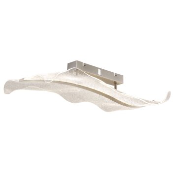 Globo Saque Deckenleuchte LED Nickel-Matt, 1-flammig, Fernbedienung