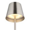 Globo Vannie Tischleuchte LED Nickel-Matt, 1-flammig