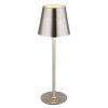 Globo Vannie Tischleuchte LED Nickel-Matt, 1-flammig