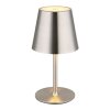 Globo Vannie Tischleuchte LED Nickel-Matt, 1-flammig