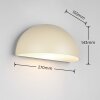 Trio MAAS Wandleuchte Beige, 1-flammig