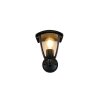 Trio VENTA Wandleuchte Schwarz, 1-flammig