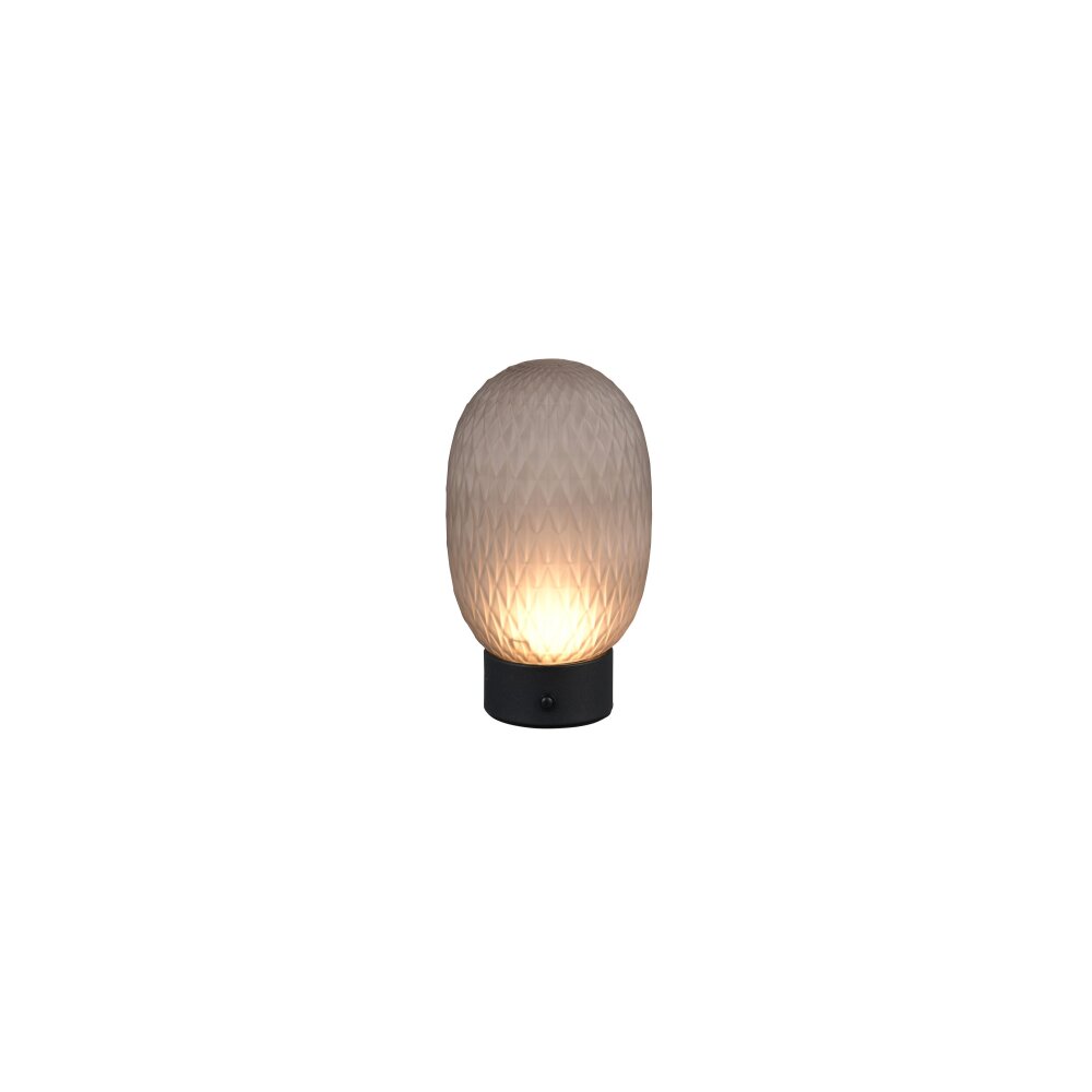 Trio Facette Tischleuchte LED Rauchfarben, 1-flammig main product photo