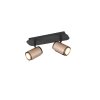 Trio Gillan Deckenspot Braun, 2-flammig