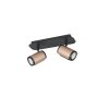 Trio Gillan Deckenspot Braun, 2-flammig