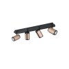 Trio Gillan Deckenspot Braun, 4-flammig