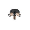 Trio Gillan Deckenspot Braun, 3-flammig