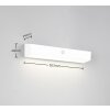 Reality SILVES Wandleuchte LED Weiß, 1-flammig, Bewegungsmelder