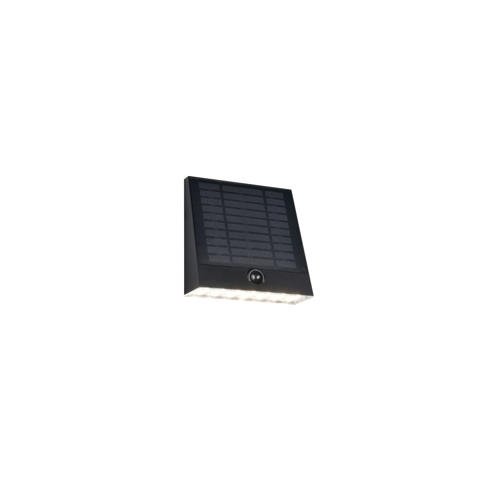 Reality ALVORADA Wandleuchte LED Schwarz, 1-flammig, Bewegungsmelder main product photo