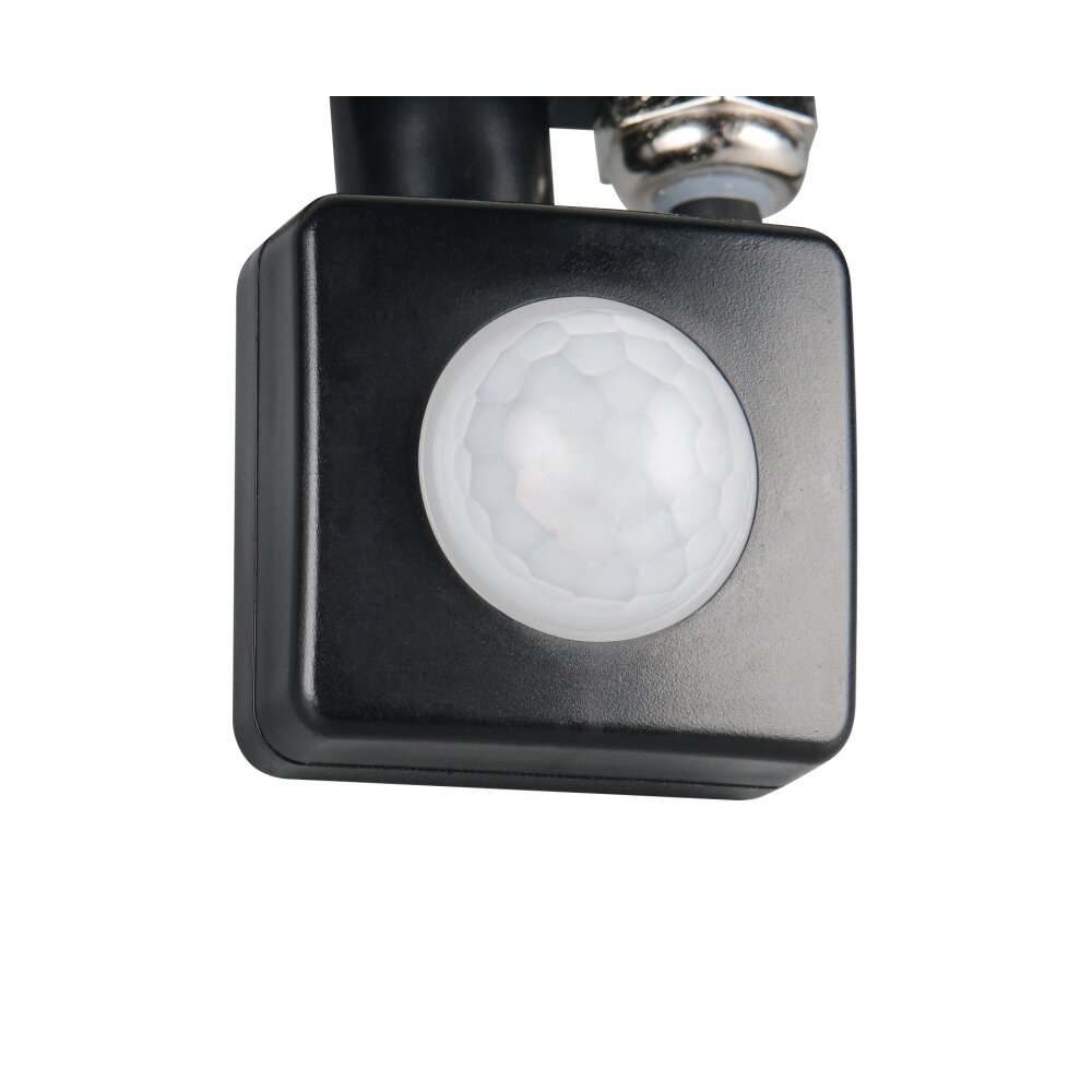 Reality FUNCHAL Wandleuchte LED Schwarz, 1-flammig, Bewegungsmelder