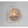 Reality Lira Wandleuchte LED Braun, 1-flammig