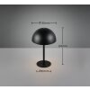 Pilzlampe Reality Munoz Tischleuchte LED Schwarz, 1-flammig