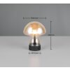 Reality Dooley Tischleuchte LED Braun, Gold, 1-flammig