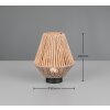 Reality Lira Tischleuchte LED Braun, 1-flammig