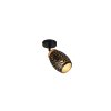 Reality Bidar Wand- und Deckenspot Schwarz-Gold, 1-flammig