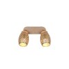 Reality Bidar Deckenspot Braun, 2-flammig
