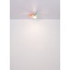 Globo Hines Deckenventilator LED Naturfarben, Schwarz, 1-flammig, Fernbedienung