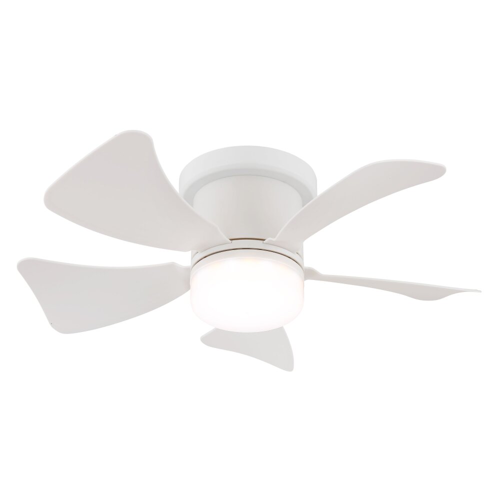 Globo Hines Deckenventilator LED Weiß, 1-flammig, Fernbedienung main product photo