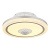 Globo Shelly Deckenventilator LED Weiß, 1-flammig, Fernbedienung