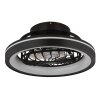 Globo Deanne Deckenventilator LED Schwarz, 1-flammig, Fernbedienung, Farbwechsler