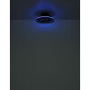 Globo Deanne Deckenventilator LED Schwarz, 1-flammig, Fernbedienung, Farbwechsler