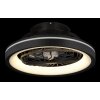 Globo Deanne Deckenventilator LED Schwarz, 1-flammig, Fernbedienung, Farbwechsler