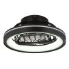 Globo Deanne Deckenventilator LED Schwarz, 1-flammig, Fernbedienung, Farbwechsler