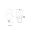 Globo LED Leuchtmittel 9 Watt 850 Lumen 3000 Kelvin