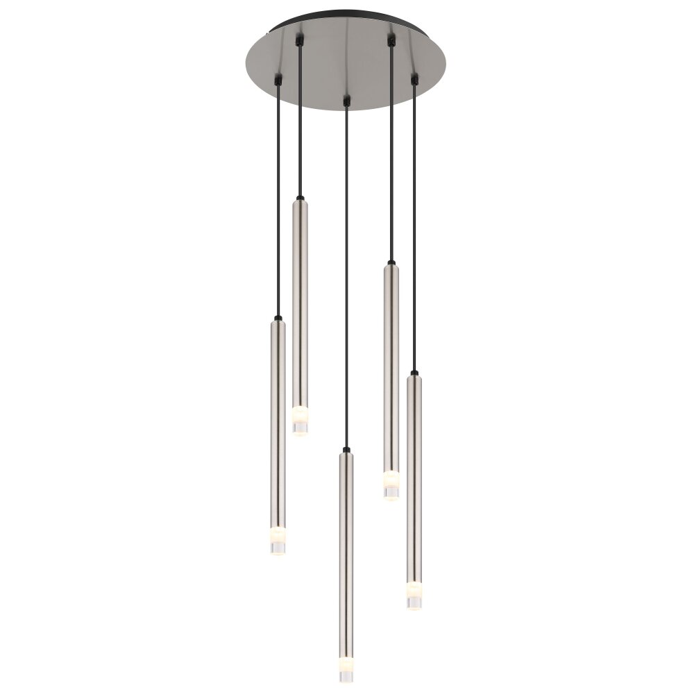 Globo Ryan Hängeleuchte Nickel-Matt, 5-flammig main product photo