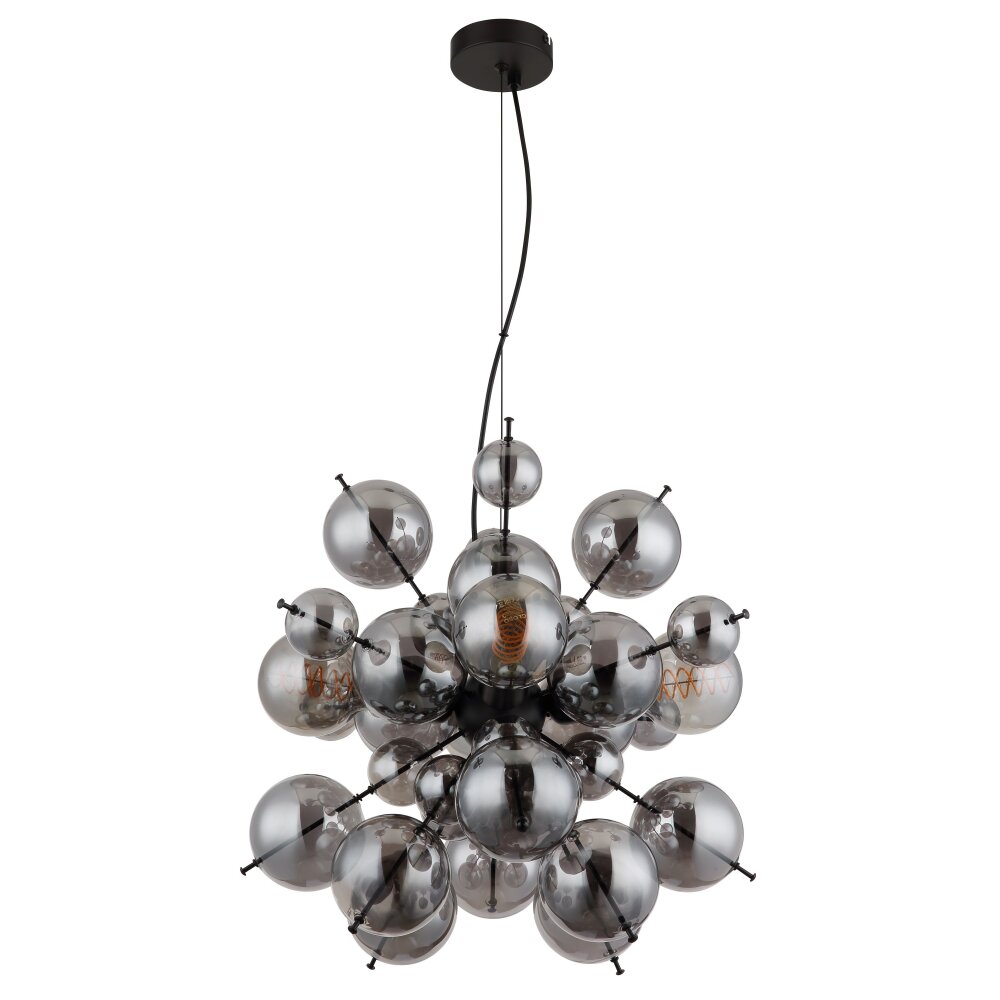 Globo Udo Hängeleuchte Schwarz, 4-flammig