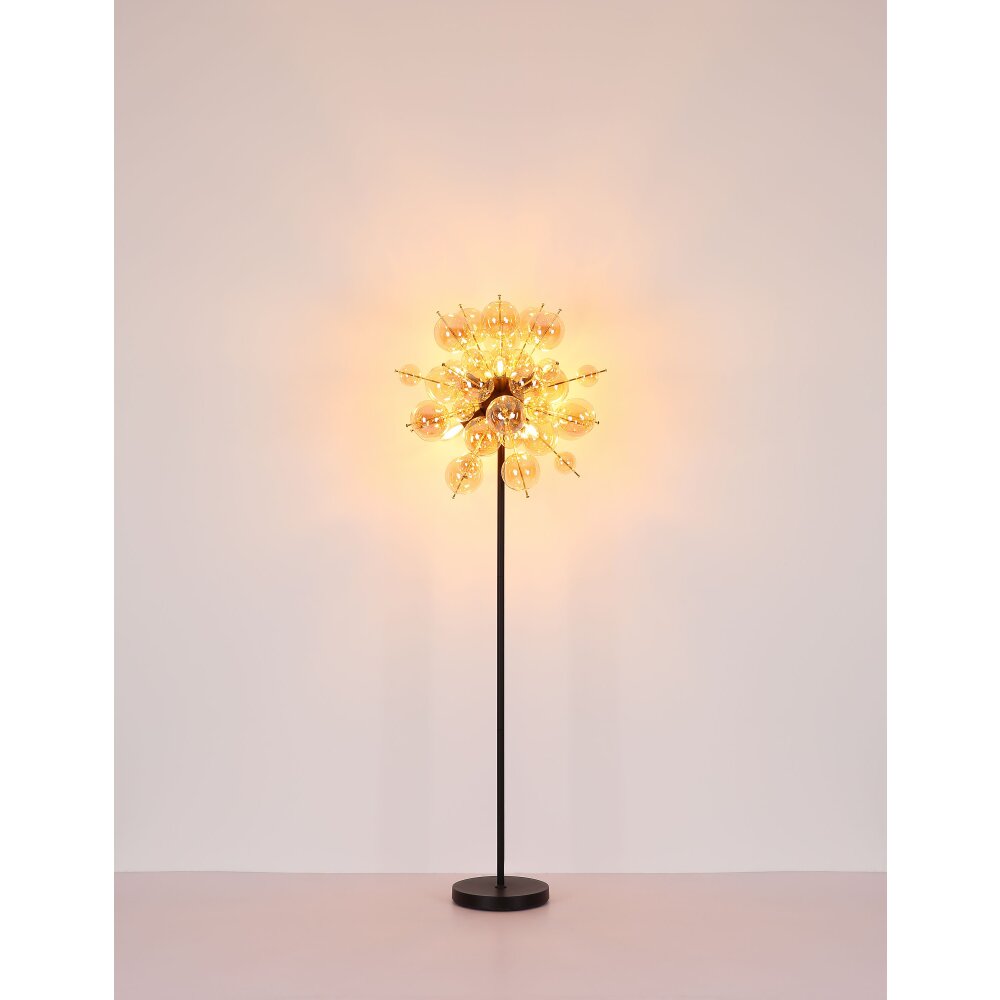 Globo Udo Hängeleuchte Schwarz, 4-flammig