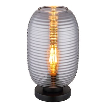 Globo Jefrey Tischleuchte Schwarz, 1-flammig