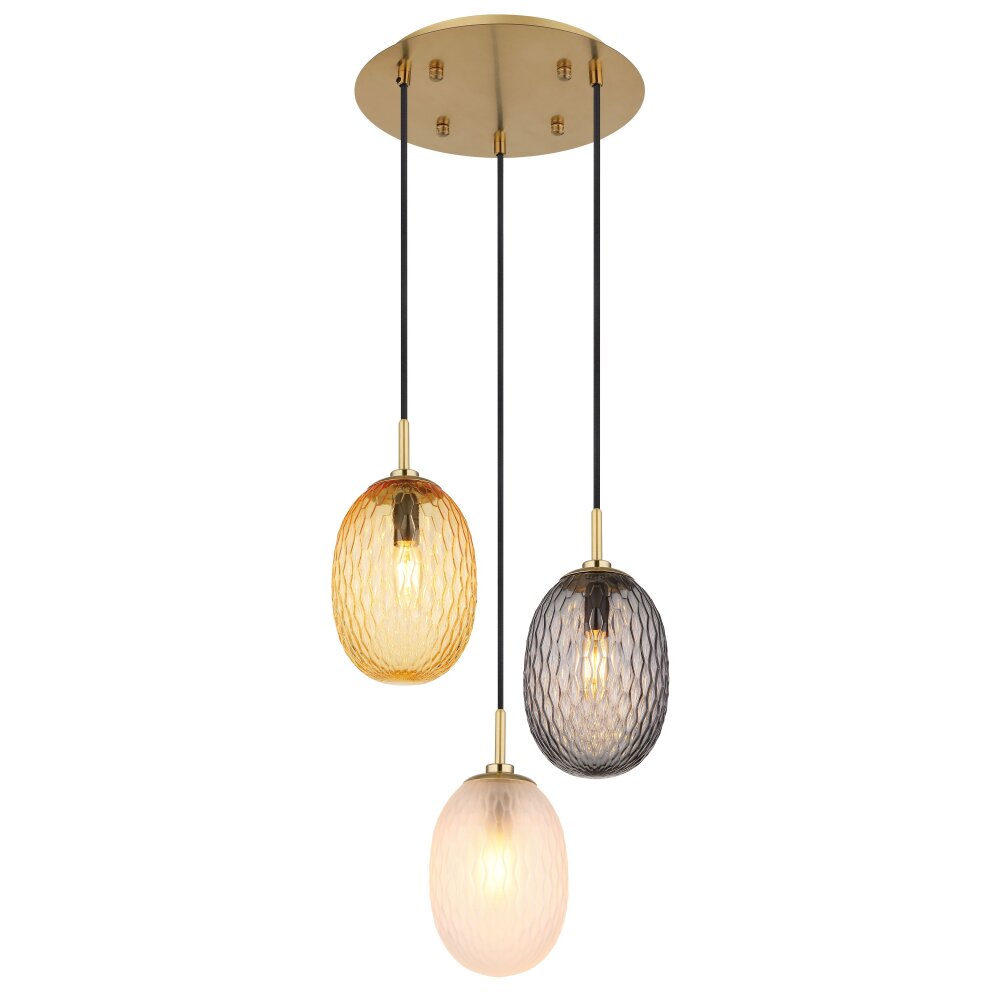 Globo Devin Hängeleuchte Gold, 3-flammig main product photo